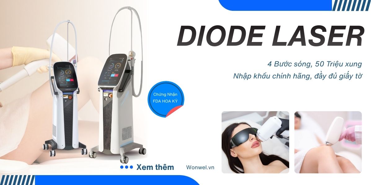 máy triệt lông wonwel chính hãng