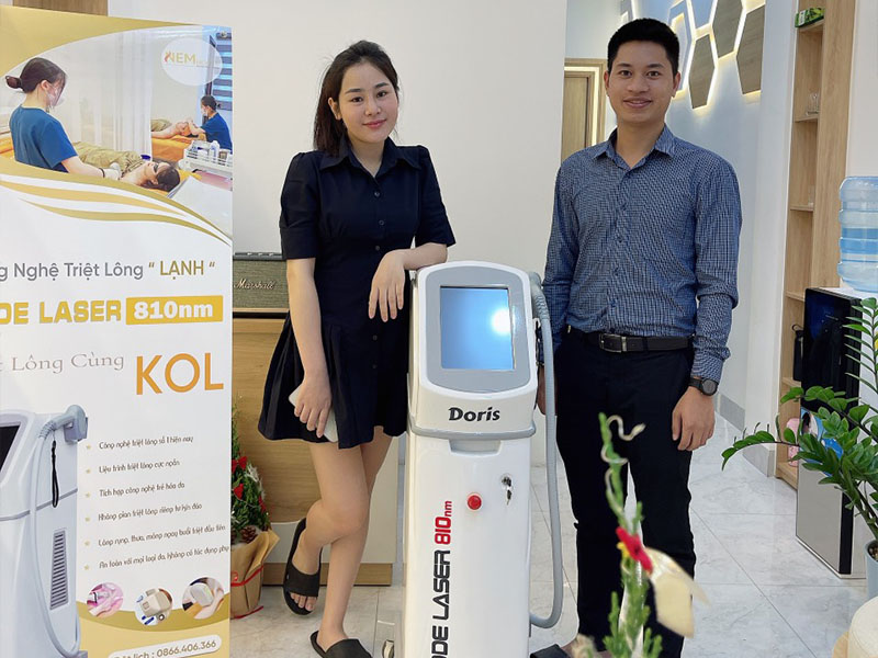 Chuyển Giao Máy Triệt Lông Diode Laser WonWel Doris