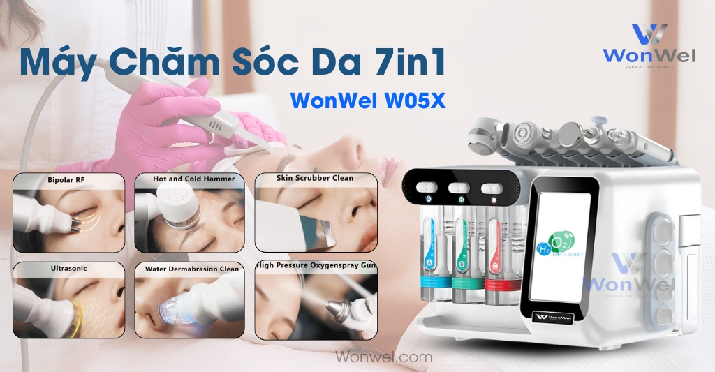 Máy Chăm Sóc Da 7in1 WonWel W05X