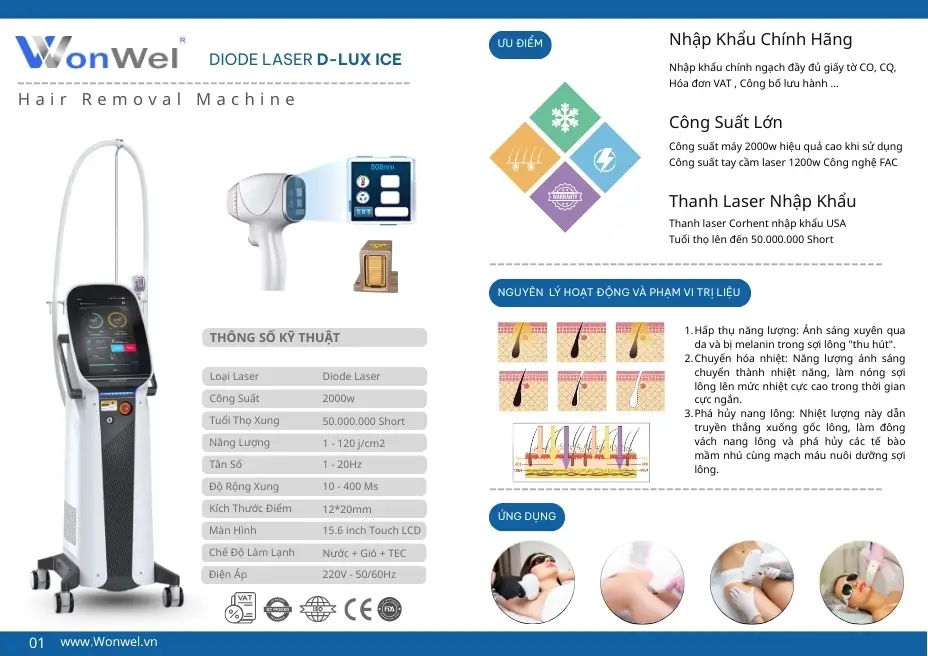 Top 5 Máy Triệt Lông Diode Laser 2026